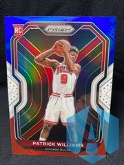 2020-21 Panini Prizm #288 Patrick Williams Red, White and Blue Prizm RC Bulls
